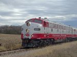 The Santa Train approaches Kidder Road